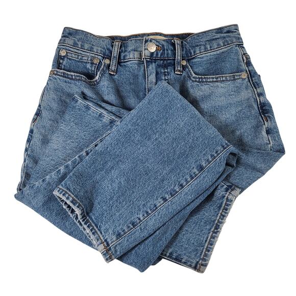 Madewell Blue Denim The Mom Jeans Hi Rise 25 - Picture 2 of 5